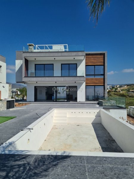LOVELY 4 BEDROOM FURNISHED  MODERN DESIGN VILLA  WITH LOFT AND  UNINTERRUPTED SEA VIEWS  IN PAREKLISIA - 1