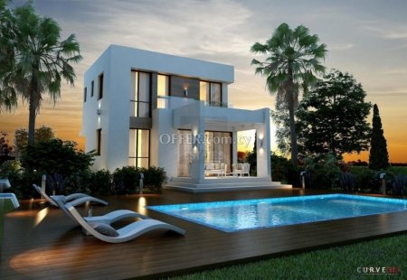 Modern Design 3-Bed House with Private Pool in Ayia Thekla