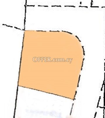 Large Corner Residential Plot Of 665 Sq.M.  In Strovolos Opposite Gree