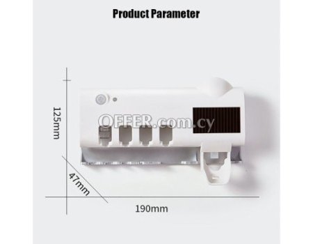 Automatic UV Toothbrush Holder Solar Energy Sterilizer - 8