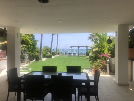 For sale 3 bedroom plus maids room stunning beachfront villa in Meneou Larnaca - 1
