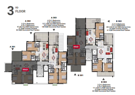 New For Sale €372,000 Apartment 3 bedrooms, Retiré, top floor, Leivadia, Livadia Larnaca - 3