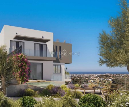 LUXURY 4-BEDROOM VILLA WITH BREATH-TAKING UNOBSTRUCTED SEA VIEW AND STUNNING SUNSETS IN KONIA