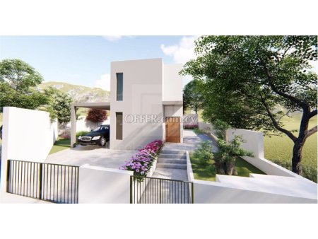 Brand new 3 bedroom detached house off plan with amazing views in Palodia