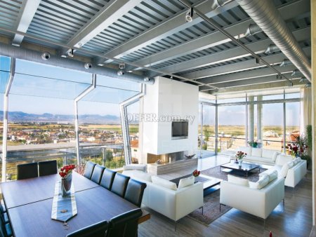 Super modern and luxury villa on two plots with indoor heated swimming pool in Aglantzia - 1