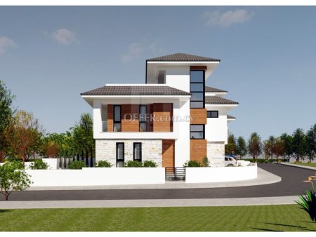 New five plus one detached house in Dekhelia road near the town center of Larnaca