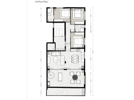 Brand new 3 bedroom luxury whole floor penthouse apartment in Halkutsa Limassol - 4