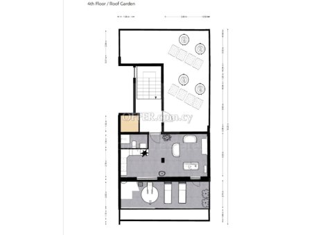 Brand new 3 bedroom luxury whole floor penthouse apartment in Halkutsa Limassol - 3