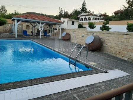 Three bedroom bungalow on a big plot with garden and private swimming pool available for sale in Silikou