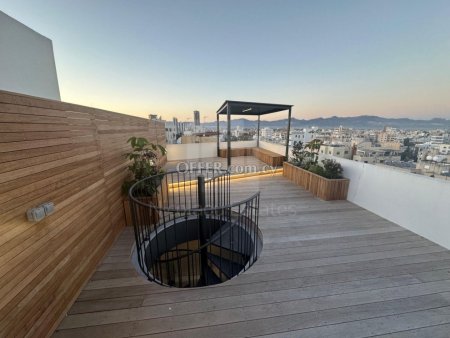 Luxurious Three Bedroom Penthouse with Roof Garden for Rent in Nicosia City Center