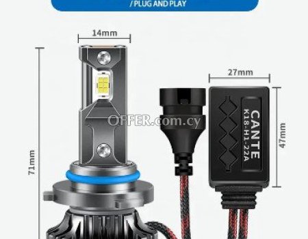 LED headlights bulbs for cars and motorcycles - 2