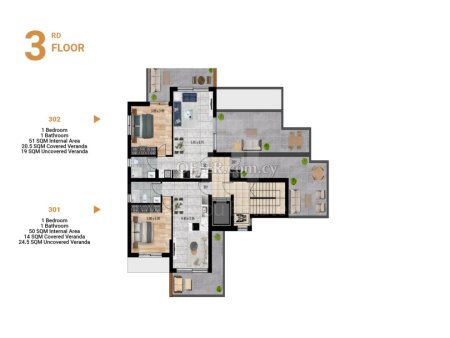 New one bedroom apartment with roof garden in Zakaki area near the New Casino - 3