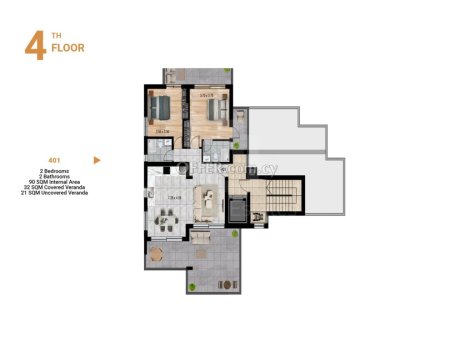 New one bedroom apartment with roof garden in Zakaki area near the New Casino - 2