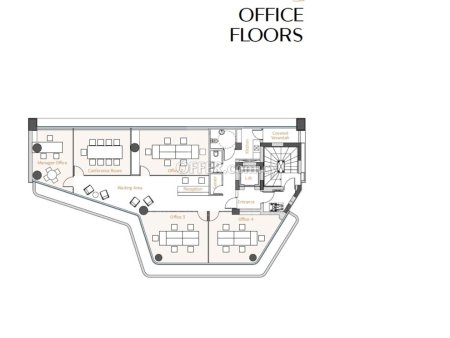 New Luxury whole floor office space in Mesa Geitonia area - 7