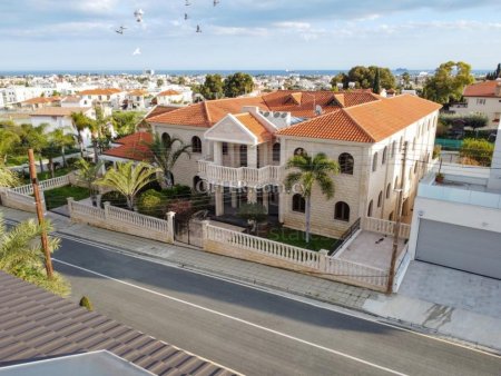 Five Bedroom Villa with Private Swimming Pool Garden and Sea View for Sale in Oroklini Nicosia