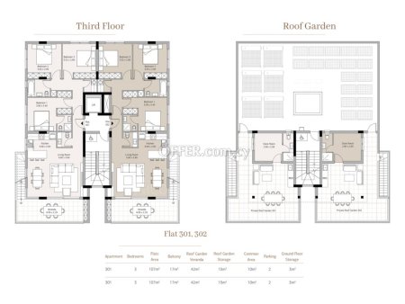 Brand new luxury 3 plus 1 bedrooms penthouse apartment off plan in Agios Nektarios - 8