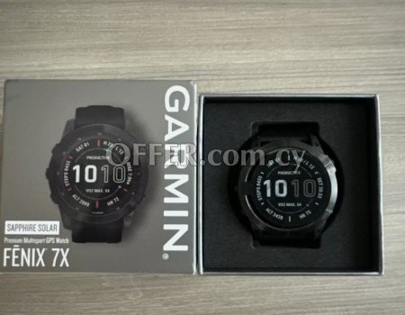 Garmin fēnix 7X Sapphire Solar GPS Watch Black - 4