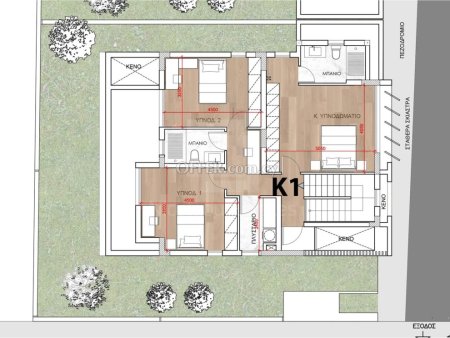 New three bedroom semi detached house in Palaiometocho area Nicosia - 2