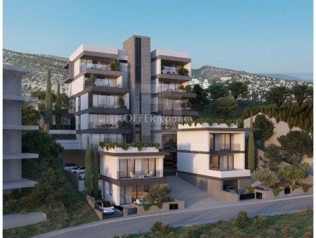 New three bedroom apartment with private yard in Germasogeia Hills Limassol