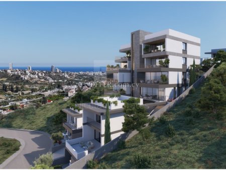 New two bedroom apartment with private yard in Germasogeia Hills Limassol