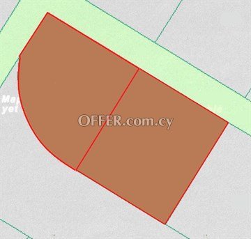 Two Residential Plots  In 1011 Sq.m. In Strovolos, Nicosia