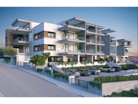 Brand new luxury 3 bedroom apartment with garden or roof garden in Green Area Germasogeia