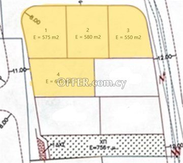 Under Division Plot Of 290 Sq.m.  In Geri, Nicosia