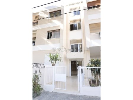 Fully renovated two bedroom ground floor apartment for sale in Engomi