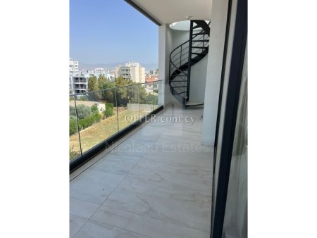 Turn key Three bedroom Penthouse apartment with roof Garden in Engomi