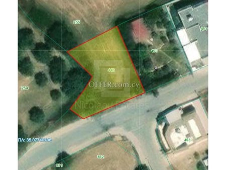 Plot of 633m2 in Anageia NO VAT