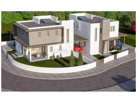 New three bedroom semi detached house in Dali area of Nicosia