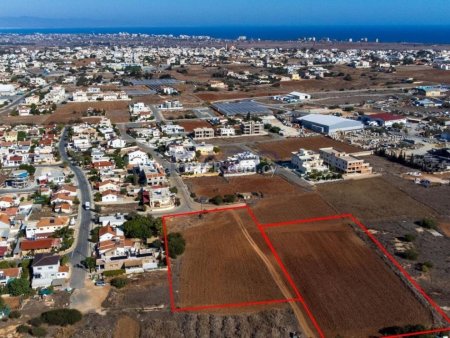 Two adjacent residential fields in Deryneia, Famagusta