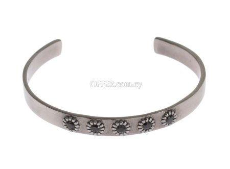 Chic Nialaya Silver CZ Bangle for Her