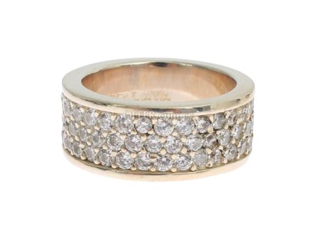 Nialaya Glamorous Silver CZ Crystal Embellished Ring