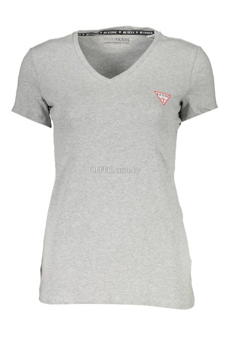 Guess Jeans Gray Cotton Women T-Shirt