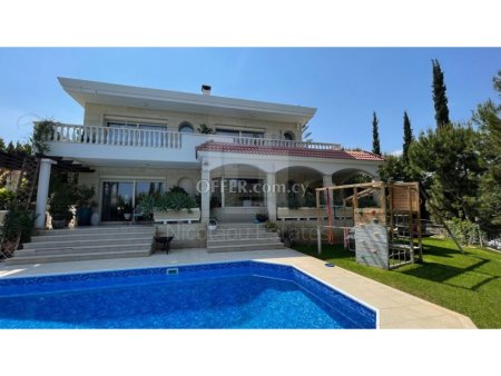 Five bedroom villa with spectacular views of the mountains the sea and the city in Agios Tychonas Hills