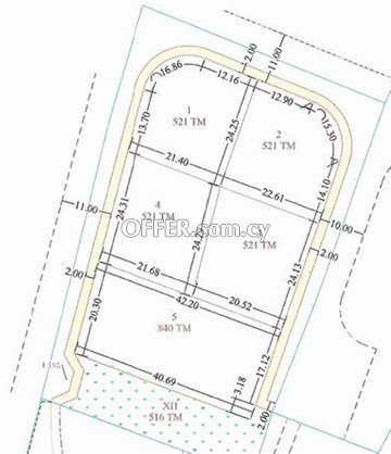 Residential Plot Of 521 Sq.m.  In Strovolos, Nicosia - Near American M