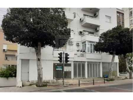 Corner shop with basement in Agioi Omologites area of Nicosia