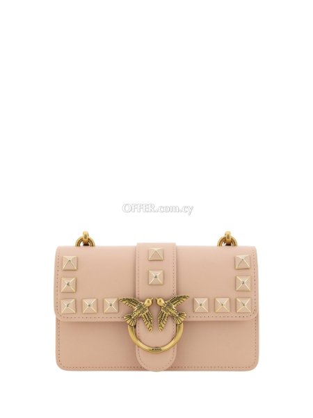 PINKO Chic Pink Cipria Mini Love Shoulder Bag