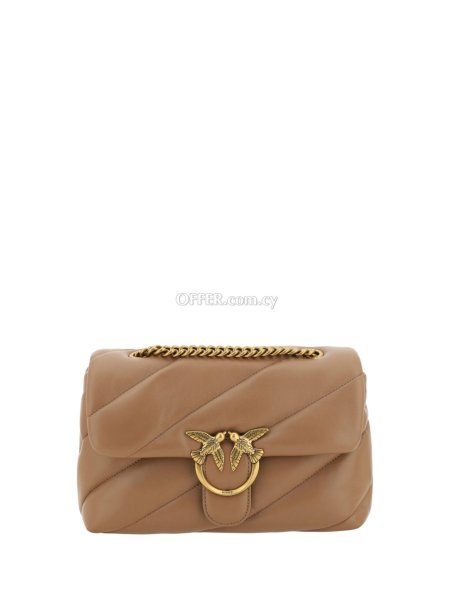 PINKO Elegant Quilted Calf Leather Shoulder Bag