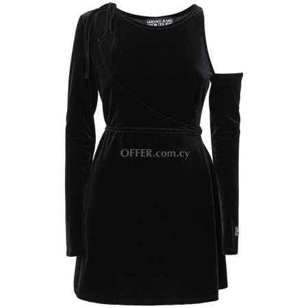 Versace Jeans Chic Black Polyester Shift Dress