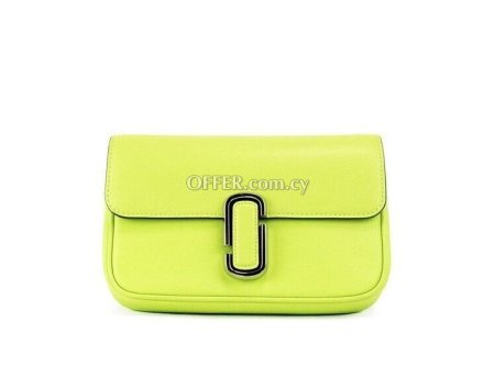 Marc Jacobs The J Marc Green Glow Smooth Leather Shoulder Crossbody Handbag