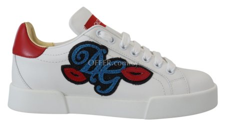 Dolce & Gabbana Sparkling White Portofino Sneakers