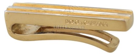 Dolce & Gabbana Elegant Gold Brass Tie Clip for Men