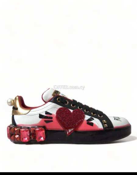 Dolce & Gabbana Elegant Portofino Crystal Sneakers