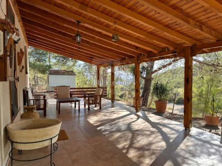 Three bedroom villa plus one bedroom smaller house for sale in Alassa village of Platres