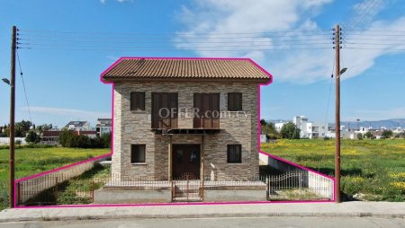 Two Storey incomplete wooden house in Kokkinotrimithia Nicosia