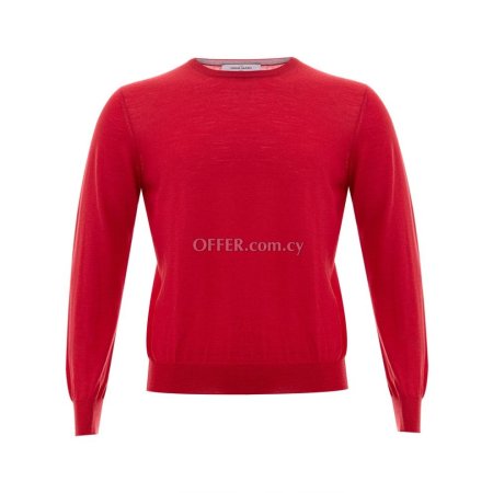 Gran Sasso Elegant Red Wool Sweater for Men