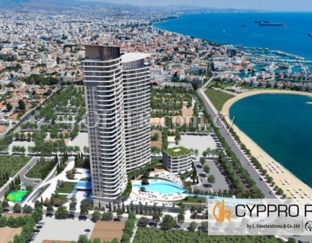 Beachfront 1 Bedroom Apartment in Limassol near Limassol Marina