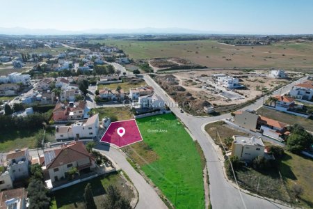 Residential plot adjacent to a green area in Egkomi Nicosia